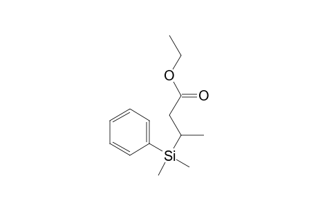 3-(Dimethylphenylsilyl)butanoic acid ethyl ester