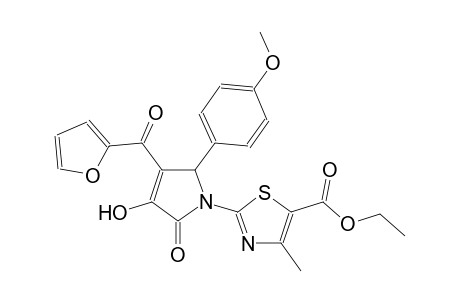 ethyl 2-[3-(2-furoyl)-4-hydroxy-2-(4-methoxyphenyl)-5-oxo-2,5-dihydro-1H-pyrrol-1-yl]-4-methyl-1,3-thiazole-5-carboxylate