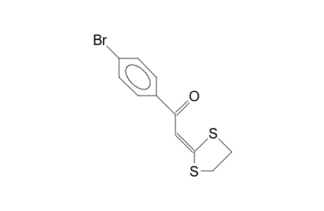 1-(4-Bromo-phenyl)-2-(1,3-dithiolan-2-ylidene)-ethanone