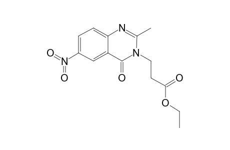 3-(2-Methyl-6-nitro-4-oxo-4H-quinazolin-3-yl)-propionic acid, ethyl ester