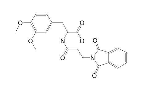 3,4-Dimethoxy-N-(3-phthalimidopropionyl)-dl-phenylalanine