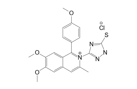 3-METHYL-6,7-DIMETHOXY-1-(4-METHOXYPHENYL)-N-(5'-MERCAPTO-1'H-1,2,4-TRIAZOL-3'-YL)-ISOQUINOLINIUM-CHLORIDE