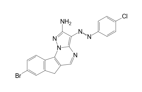 8-Bromo-3-((4-chlorophenyl)diazenyl)-6H-indeno[2,1-e]pyrazolo[1,5-a]pyrimidin-2-amine