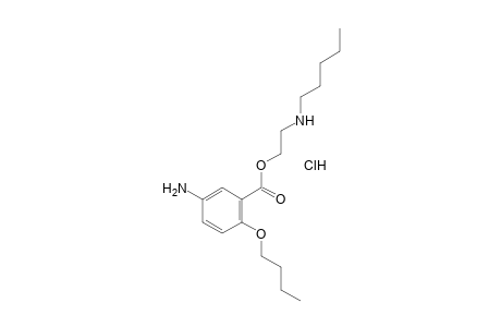 5-amino-2-butoxybenzoic acid, 2-(pentylamino)ethyl ester, monohydrochloride