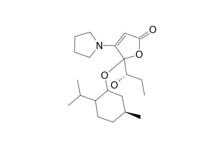 (5R,1''S)-5-(1-Hydroxyprop-1-yl)-5-(l-menthyloxy)-4-(pyrrolidin-1-yl)furan-2(5H)-one