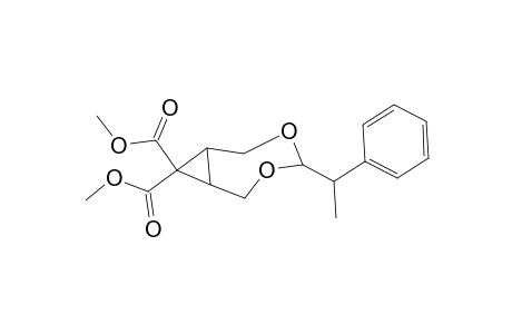 Dimethyl (anti)-4-(1'-phenylethyl)-3,5-dioxabicyclo[5.1.0]octane-8,8-dicarboxylate