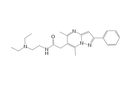 pyrazolo[1,5-a]pyrimidine-6-acetamide, N-[2-(diethylamino)ethyl]-5,7-dimethyl-2-phenyl-