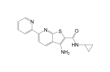 thieno[2,3-b]pyridine-2-carboxamide, 3-amino-N-cyclopropyl-6-(2-pyridinyl)-