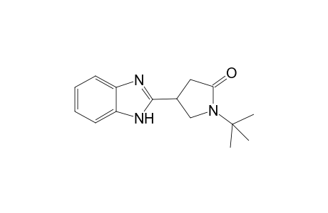 2-Pyrrolidinone, 4-(1H-1,3-benzimidazol-2-yl)-1-(1,1-dimethylethyl)-