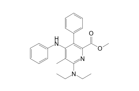 2-(N,N-Diethylamino)-6-methoxycarbonyl-3-methyl-5-phenyl-4-phenylaminopyridine