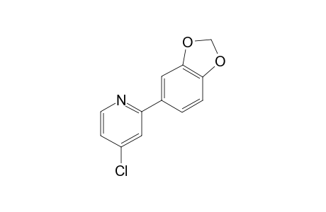 2-(benzo[d][1,3]dioxol-5-yl)-4-chloropyridine