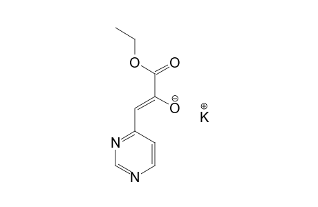 4-Pyrimidineacrylic acid, alpha-hydroxy-, ethyl ester , potassium salt