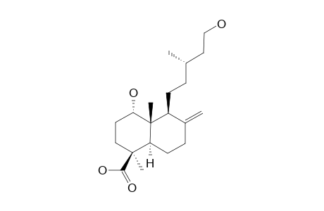 1-ALPHA,15-DIHYDROXY-LABD-8(17)-EN-19-OIC-ACID;1-ALPHA-HYDROXY-IMBRICATOLIC-ACID