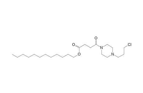 dodecyl 4-(4-(3-chloropropyl)piperazin-1-yl)-4-oxobutanoate