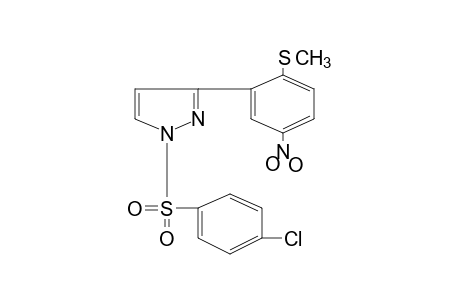 1-[(p-chlorophenyl)sulfonyl]-3-[2-(methylthio)-5-nitrophenyl]pyrazole