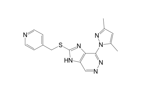 4-(3,5-dimethyl-1-pyrazolyl)-2-(pyridin-4-ylmethylthio)-1H-imidazo[4,5-d]pyridazine