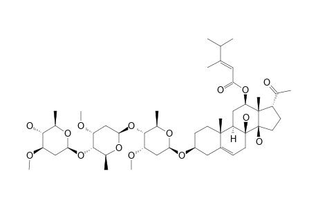 CYNANCHOGENIN-3-O-BETA-D-OLEANDROPYRANOSYL-(1->4)-BETA-D-CYMAROPYRANOSYL-(1->4)-BETA-D-CYMAROPYRANOSIDE