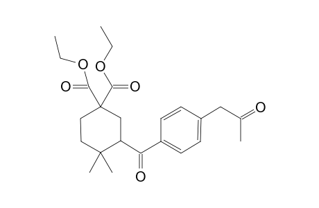 Diethyl 4,4-dimethyl-3-(4-(2-oxopropyl)benzoyl)cyclohexane-1,1-dicarboxylate