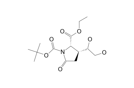 Ethyl (2R,3R)-N-(tert-Butoxycarbonyl)-3-[(S)-1,2-dihydroxyethyl]-5-oxopyrrolidine-2-carboxylate