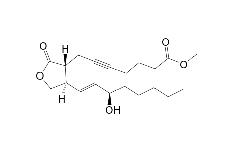 Methyl (8R(*),12R(*),13E,15R(*))-15-hydroxy-9-oxo-10-oxaprost-13-en-5-ynoate