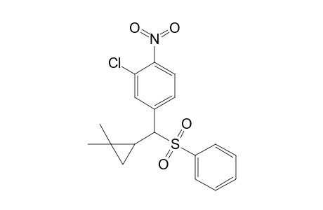 (3-Chloro-4-nitrophenyl)(2,2-dimethylcyclopropyl)methyl phenyl sulfone