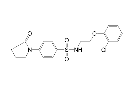 Benzenesulfonamide, N-[2-(2-chlorophenoxy)ethyl]-4-(2-oxopyrrolidin-1-yl)-