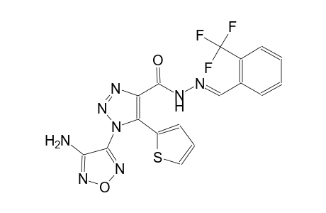 1-(4-amino-1,2,5-oxadiazol-3-yl)-5-(2-thienyl)-N'-{(E)-[2-(trifluoromethyl)phenyl]methylidene}-1H-1,2,3-triazole-4-carbohydrazide