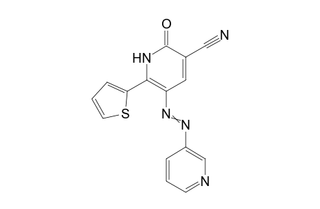 2-oxo-5-(pyridin-3-ylazo)-6-thiophen-2-yl-1,2-dihydropyridine-3-carbonitrile