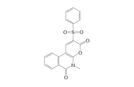 5-methyl-2-(phenylsulfonyl)-3H-pyran[2,3-c]isoquinoline-3,6(5H)-dione