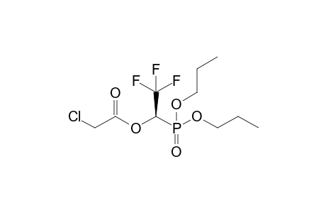 (R)Dipropyl 2,2,2-trifluoro-1-chloroacetyloxyethanephosphonate