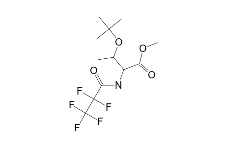 o-Tert.-butyl-L-threonine, N-pentafluoropropionyl-, methyl ester