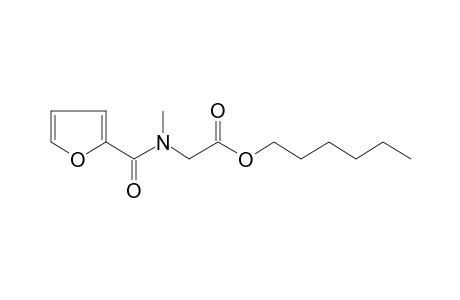 Sarcosine, N-(2-furoyl)-, hexyl ester