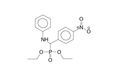 N-[diethoxyphosphoryl-(4-nitrophenyl)methyl]aniline