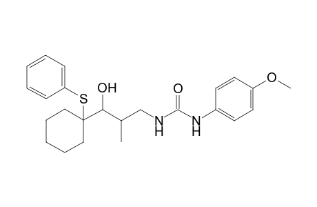 Anti-(2rs,3rs)-N-{3-hydroxy-2-methyl-3-[1-(phenylthio)cyclohexyl]propyl-N'-(p-methoxymethyl)urea