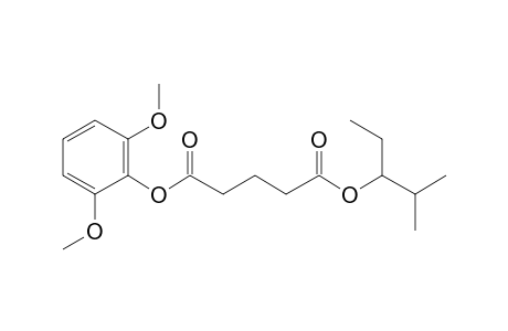 Glutaric acid, 2-methylpent-3-yl 2,6-dimethoxyphenyl ester