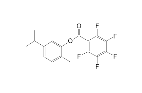 5-Isopropyl-2-methylphenyl 2,3,4,5,6-pentafluorobenzoate