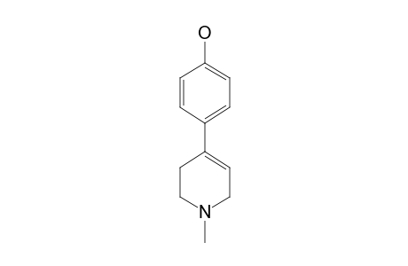 Pyridine, 1,2,3,6-tetrahydro-1-methyl-4-[4-hydroxyphenyl]-