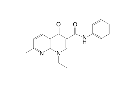 1,4-dihydro-1-ethyl-7-methyl-4-oxo-1,8-naphthpyridine-3-carboxanilide