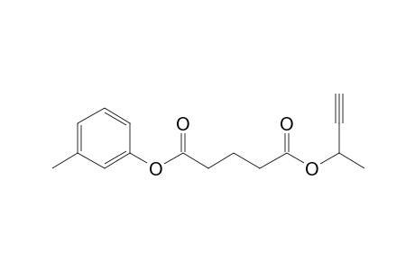 Glutaric acid, but-3-yn-2-yl 3-methylphenyl ester