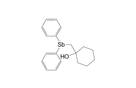 Cyclohexanol, 1-[(diphenylstibino)methyl]-