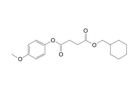 Succinic acid, cyclohexylmethyl 4-methoxyphenyl ester