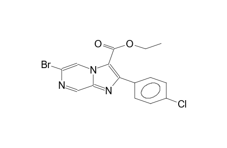 6-BrOMO-3-ETHOXYCARBONYL-2-(4'-CHLOROPHENYL)-IMIDAZO-[1,2-A]-PYRAZINE