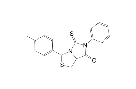 3-(4-methylphenyl)-6-phenyl-5-thioxotetrahydro-7H-imidazo[1,5-c][1,3]thiazol-7-one