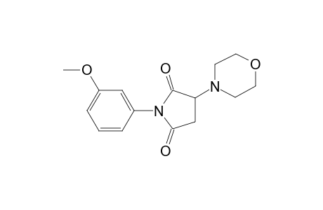 1-(3-Methoxyphenyl)-3-(4-morpholinyl)-2,5-pyrrolidinedione