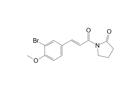 (E)-1-[3-(3-Bromo-4-methoxyphenyl)acryloyl]pyrrolidin-2-one