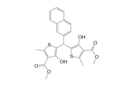 4-Hydroxy-5-[(3-hydroxy-4-methoxycarbonyl-5-methyl-2-thiophenyl)-(2-naphthalenyl)methyl]-2-methyl-3-thiophenecarboxylic acid methyl ester