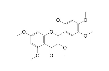 2-(2-Hydroxy-4,5-dimethoxy-phenyl)-3,5,7-trimethoxy-chromen-4-one