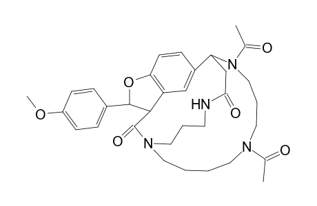 4H-1,16-Etheno-5,15-(propaniminoethano)furo[3,4-l][1,5,10]triazacyclohexadecine-4,21-dione, 10,14-diacetyl-3,3a,6,7,8,9,10,11,12,13,14,15-dodecahydro-3-(4-methoxyphenyl)-