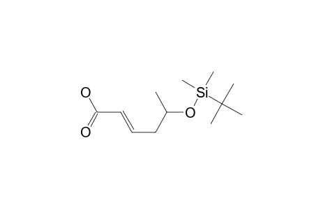 (E)-5-[tert-butyl(dimethyl)silyl]oxy-2-hexenoic acid