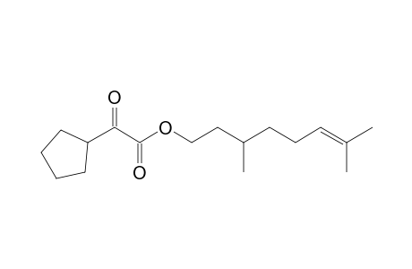 (Cyclopentyl)oxyacetic acid 3,7-dimethyl-6-octenyl ester